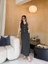 Classy Button Down Peplum Tops With A-Line Skirts Sets